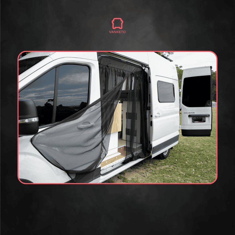 UNIVERSAL Magnetic Fly Screens for Vans (Rear and Side) – All size vans ...