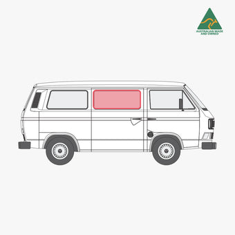 Kombi Slider Door Window Cover (Driver)
