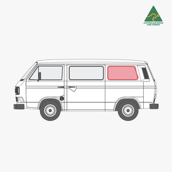 Kombi Rear Panel Window Cover (Passenger)