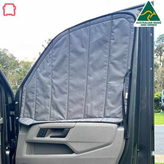 VW Crafter 2017-2023 - Puertas delanteras con mosquitera (juego) - Hecho en Australia 🇦🇺