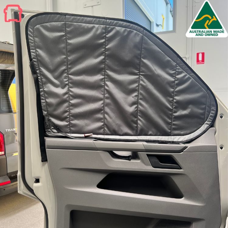 Load image into Gallery viewer, VW Transporter Front Doors (pair) Window Covers
