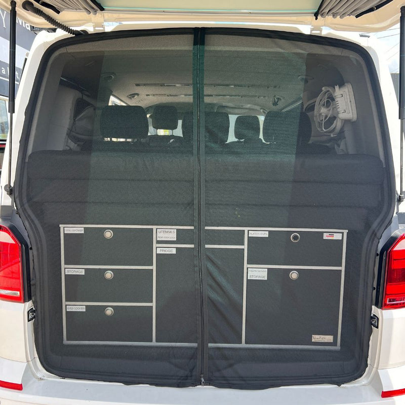 Load image into Gallery viewer, VW Transporter T5/T6 - Magnetic Fly Screens (REAR)
