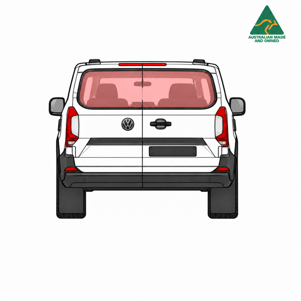VW Transporter T7 tailgate window cover, Vanketo Stealthy Shades